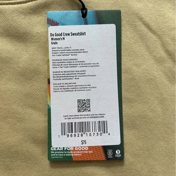 NWT Cotopaxi Do Good Crew Sweatshirt - Picture 13 of 15